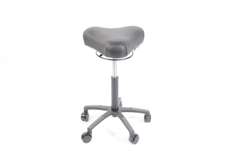 Bermuda stol, 3-kant. tyg: konstläder, svart. metall: svart. sitthöjd: 540-720 mm.