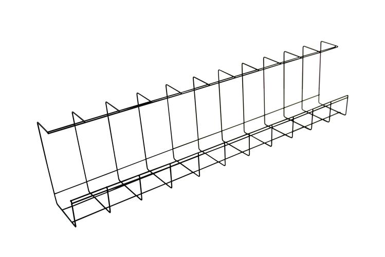 Kabelhållare, tråd, svart, längd=800 mm.