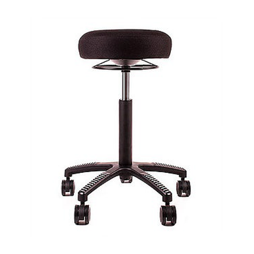 Monika-stol, Ø=320 mm. tyg: event, svart. metall: svart
